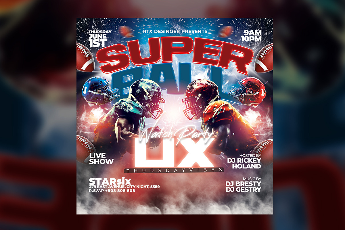Football Flyer, a Flyer Template by RTXdesinger99 (Photo 3 of 3)