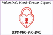 Valentines Doodle Clipart SVG Bundle, a Seasonal Illustration by Gfx Expert Team (Thumbnail 9 of 15)