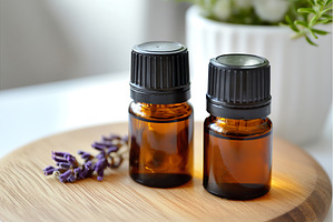 Aromatic essential oils with, a Beauty & Fashion Photo by Lermont51