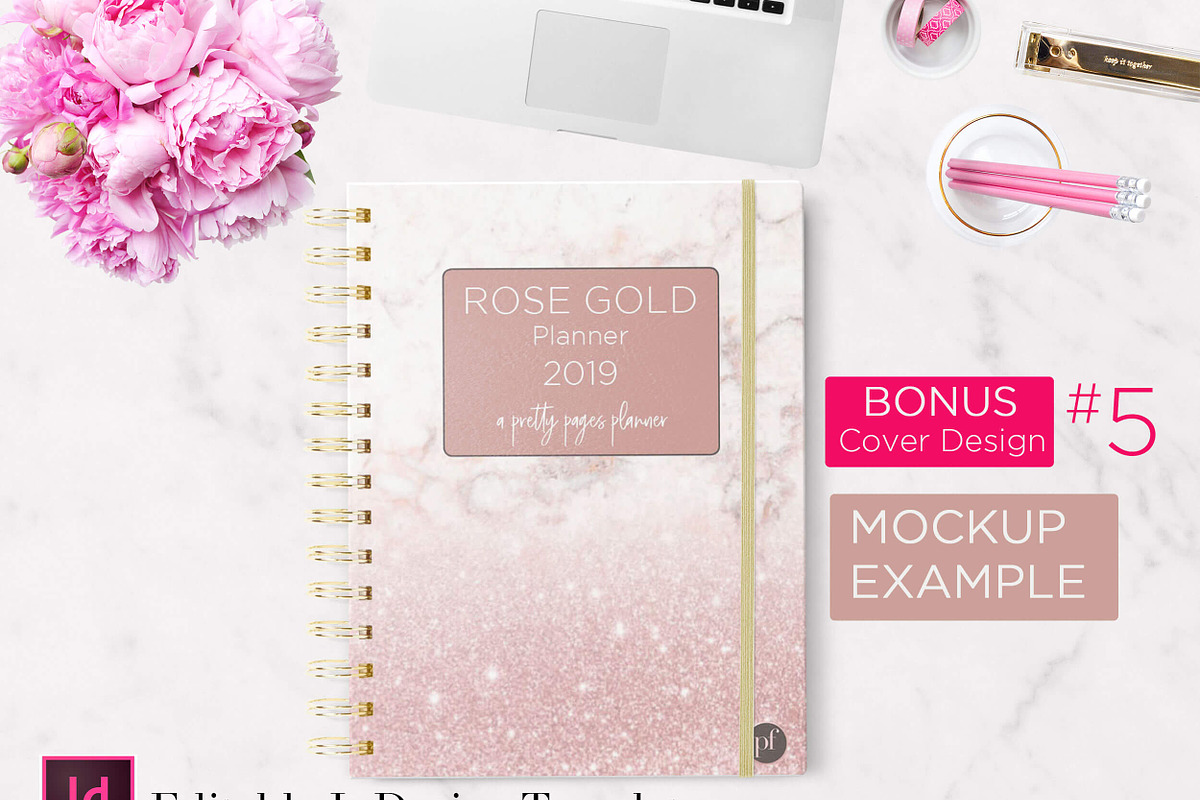 Weekly Calendar | InDesign Template, a Stationery Template by Planner Templates (Photo 7 of 23)