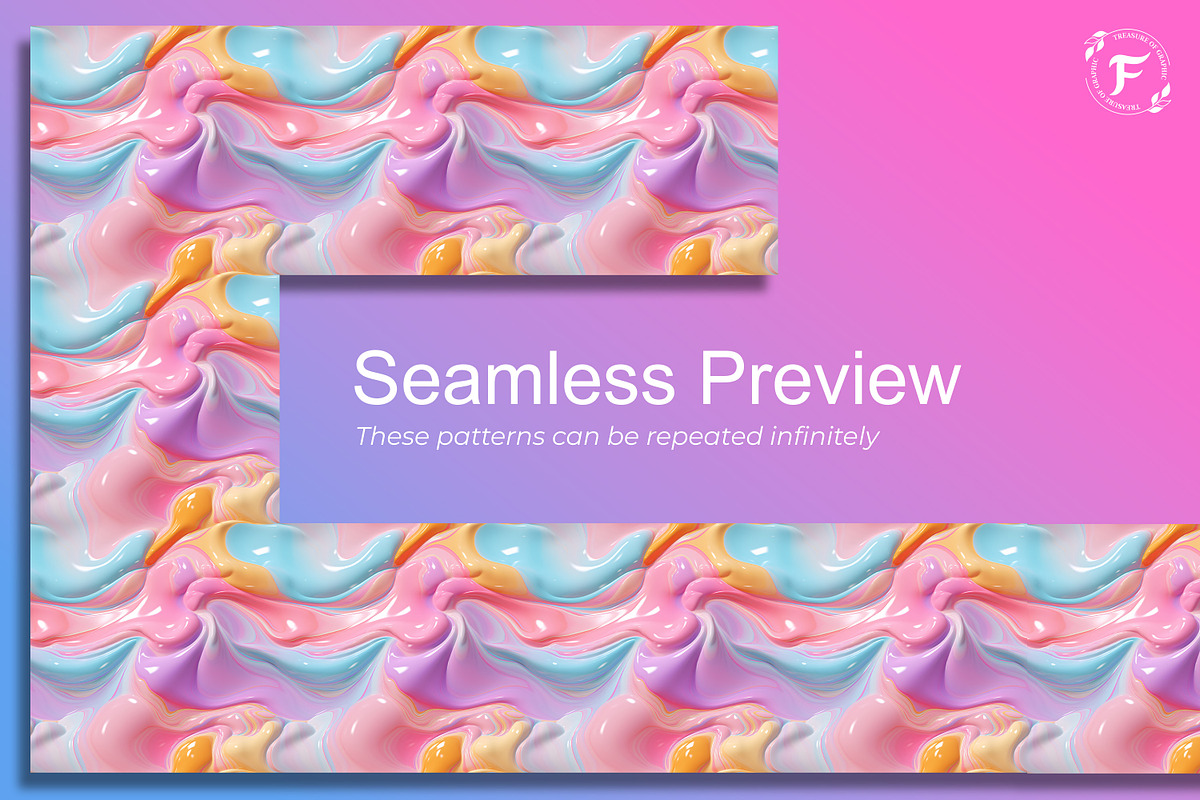 Liquid Flow Seamless Pattern, a Pattern Graphic by Forhadx5 (Photo 2 of 21)