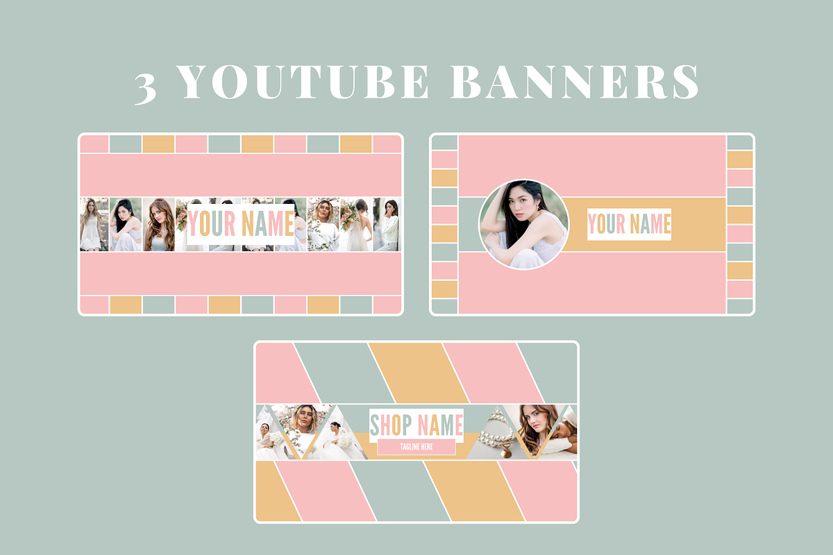 Cute Social Media Banners + Icons, a Social Media Template by SunshineStudioBoutique (Photo 4 of 9)