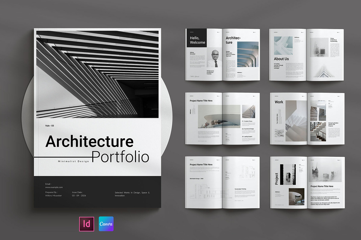 Architecture Brochure Template, a Brochure Template by Seeing-art (Photo 1 of 11)