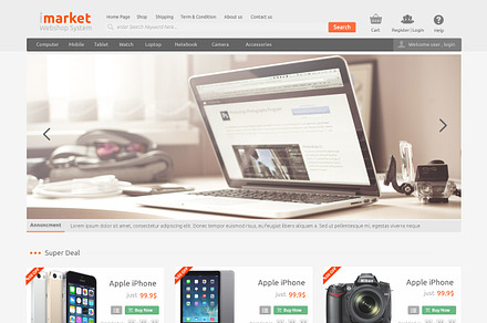 iMarket - Digital E-Commerce PSD
