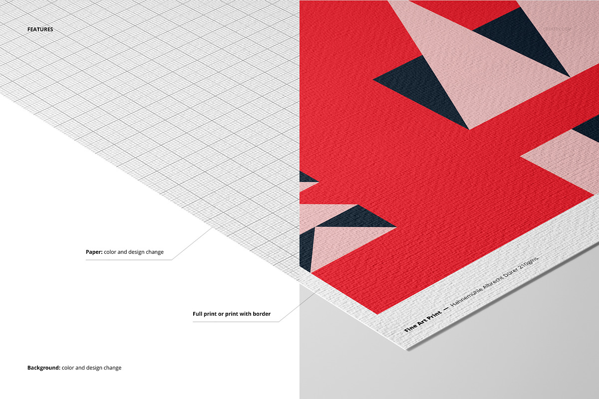 Albrecht Dürer Fine Art Print Mockup, a Print Template by creatsy5 (Photo 3 of 13)