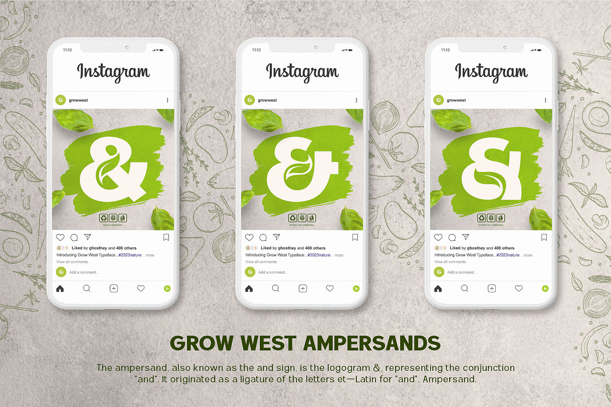 Grow West Nature Typeface, a Sans Serif Font by alit design (Photo 13 of 16)