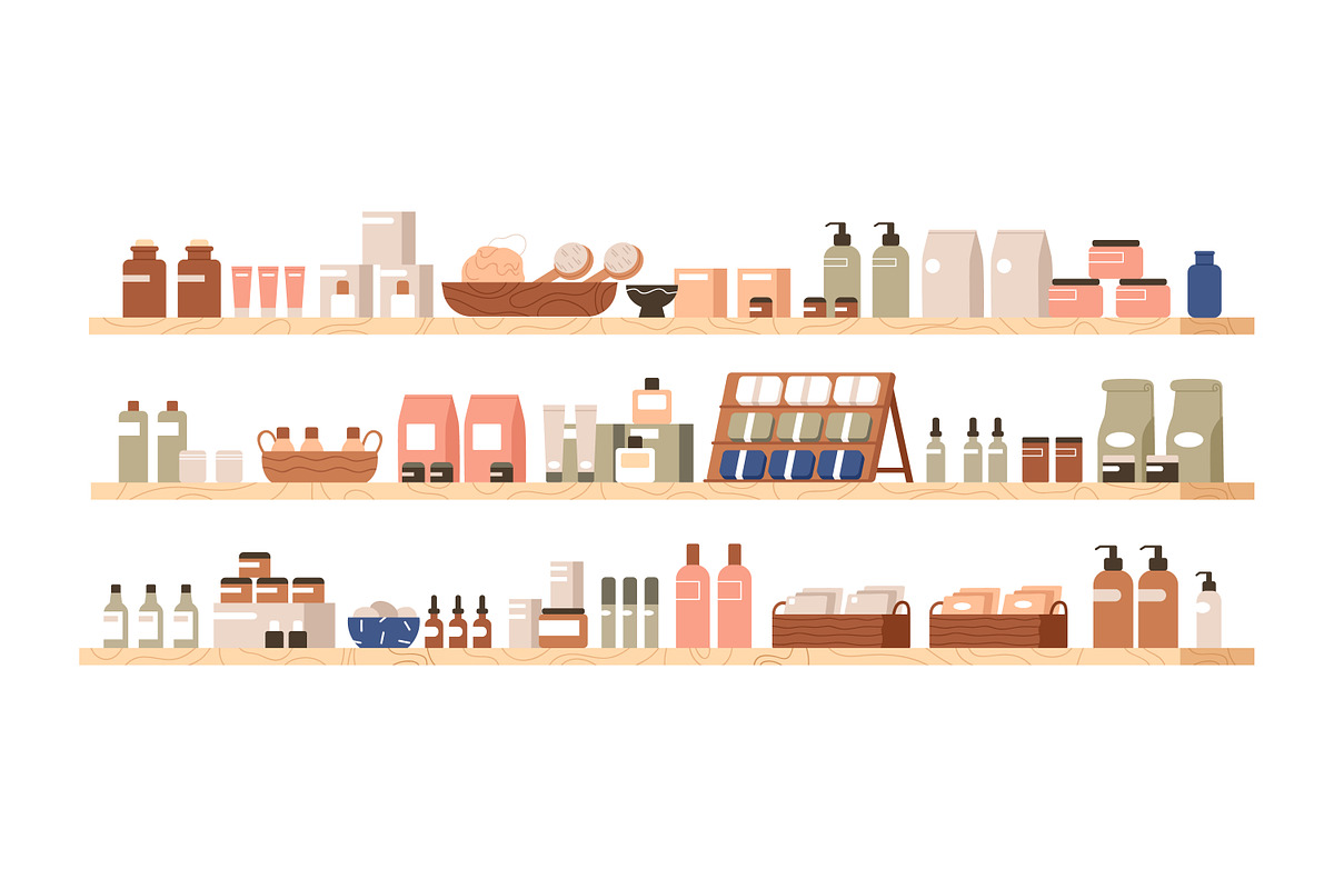 Cosmetic products for skin care, an Object Illustration by Good Studio (Photo 3 of 3)