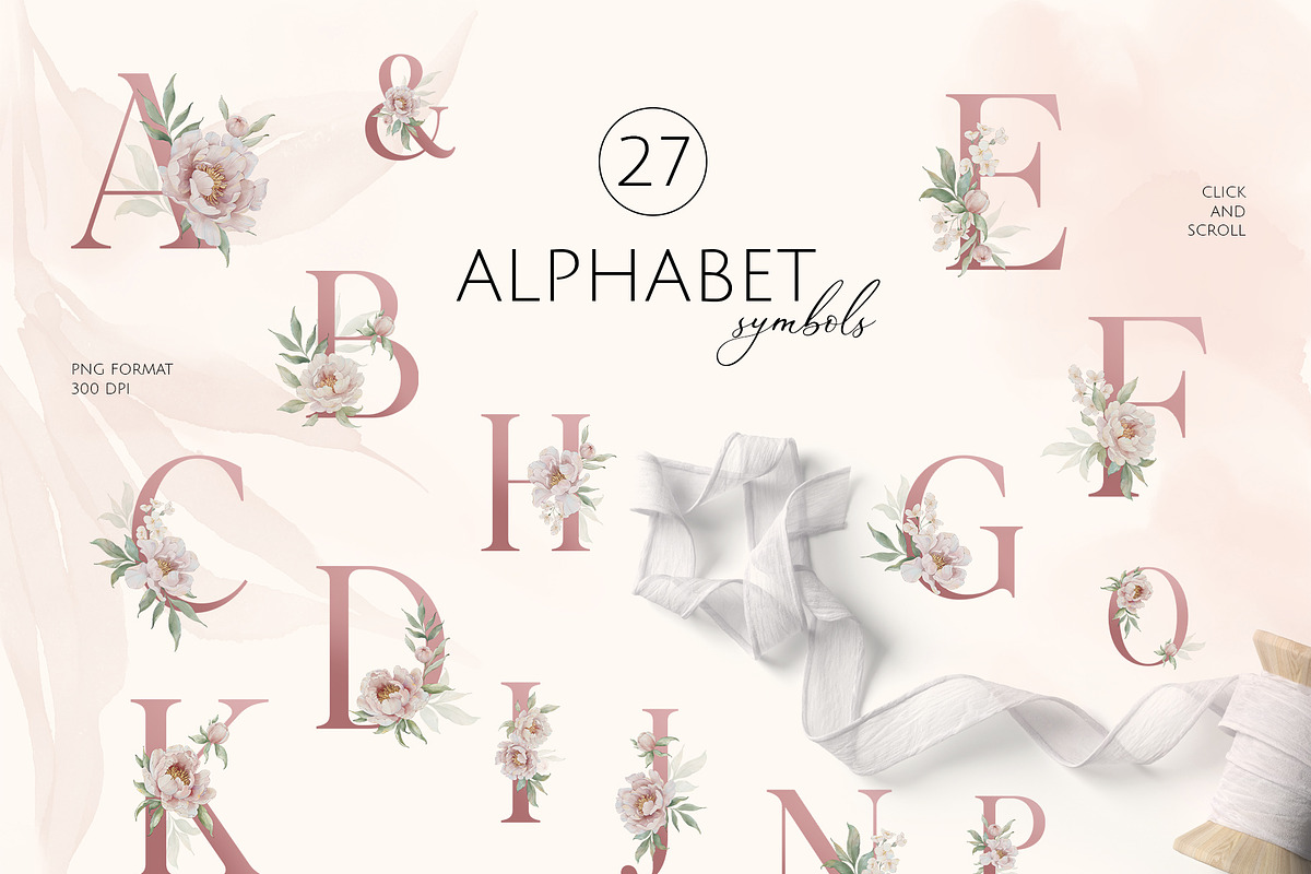 ROMANTIC PEONIES watercolor set, a Decorative Illustration by Yuliia Lashevska (Photo 9 of 14)