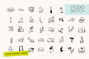 Interior Designer Architect Icons, an Outline Icon by CreativeWilderness (Thumbnail 2 of 11)