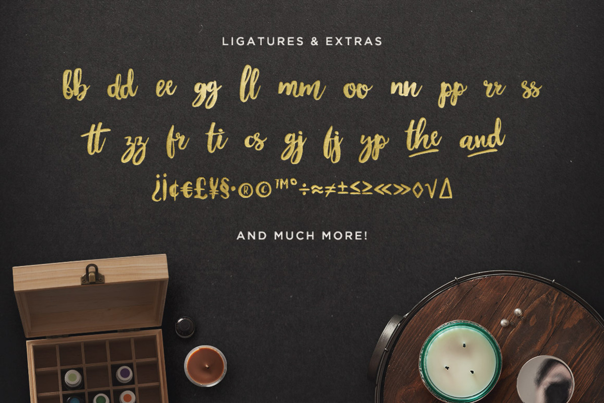 Maloishe Brush Script Font preview 5