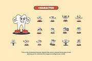 Retro Dental Mascot Illustration, a Healthcare Illustration by Decoconio Design (Thumbnail 3 of 8)