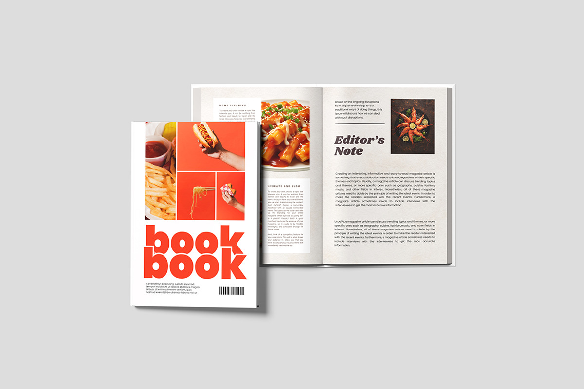 Book Mockup, a Books & Magazine Mockup by Pikachudesign