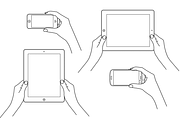 Hands & Devices Illustration Bundle, a Product Mockup by PitchStock (Thumbnail 4 of 5)