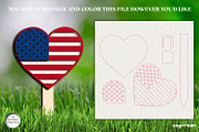 Patriotic Garden Stackes Bundle, a Decorative Illustration by svgocean (Thumbnail 11 of 14)