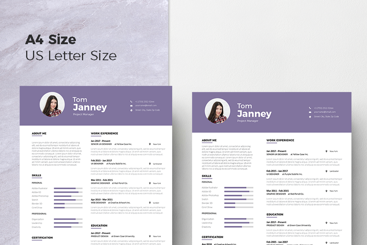 Modern Resume & CoverLetter Template, a Resume Template by Hito Graphic (Photo 8 of 8)