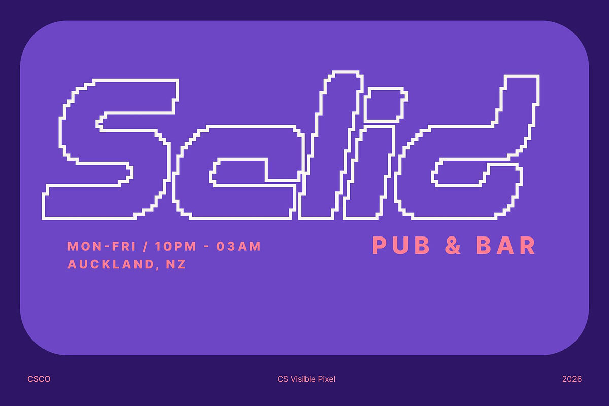 CS Visible Pixel, a Sans Serif Font by Craft Supply Co. (Photo 5 of 8)