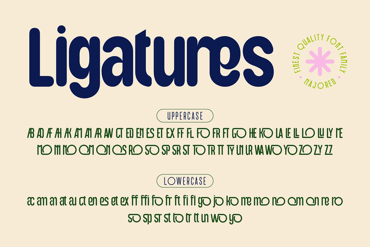 Majored Font Family, a Sans Serif Font by Burntilldead (Photo 9 of 14)