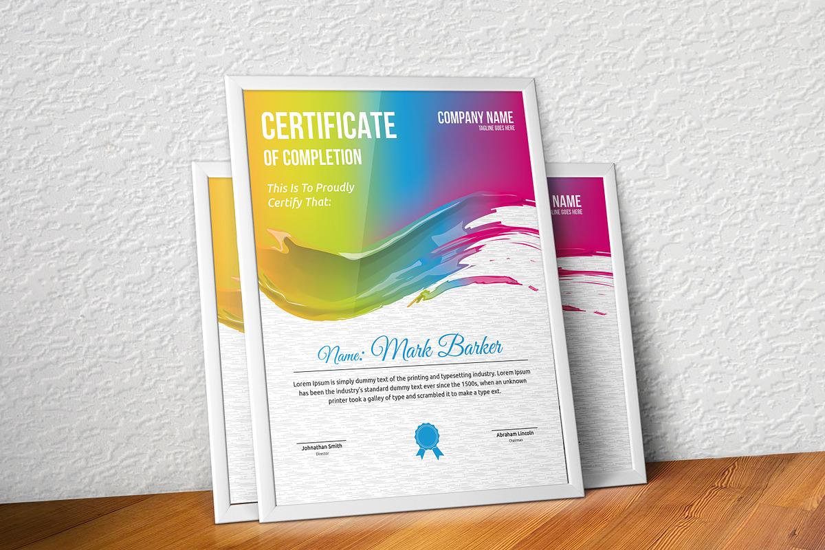 Certificate Word | PSD | AI, a Stationery Template by Curve Design (Photo 1 of 3)