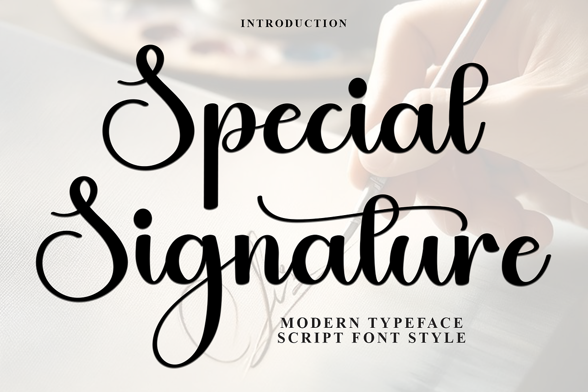 Special Signature, a Handwritten Font by FreshTypeINK (Photo 1 of 8)
