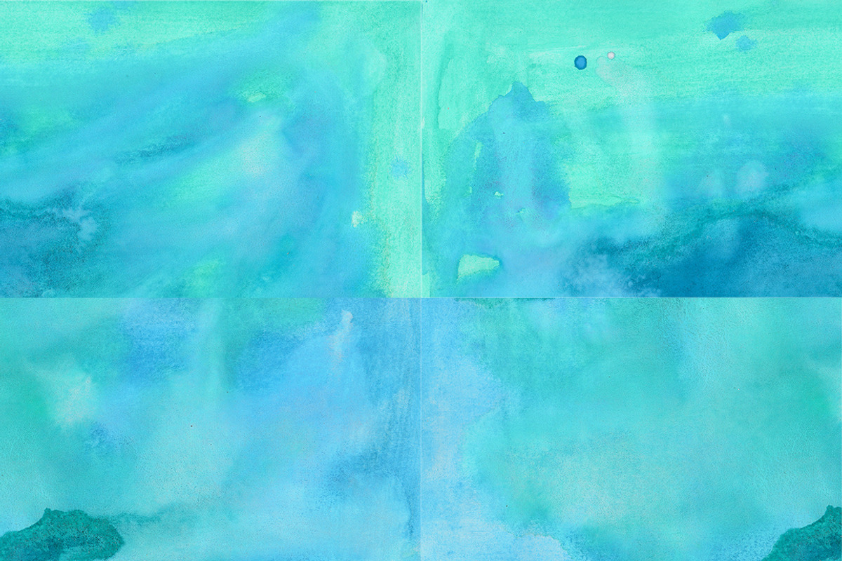 True Watercolor. Turquoise. preview 4
