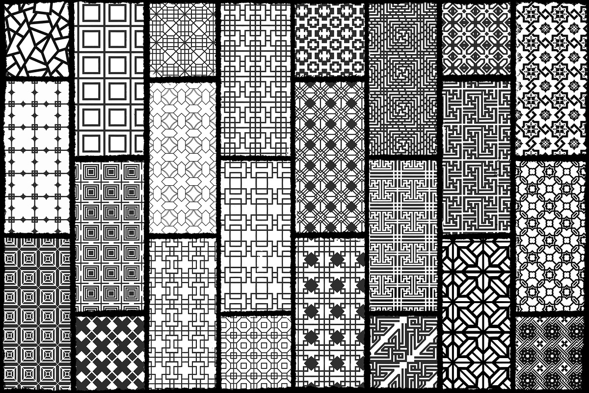 Traditional Asian Pattern brushes, a Brush Add-On by TheWhiteCatLab (Photo 3 of 7)