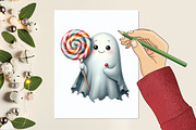 Cute Halloween Witch Clipart Png Bun, a Graphic by designcity5 (Thumbnail 5 of 5)