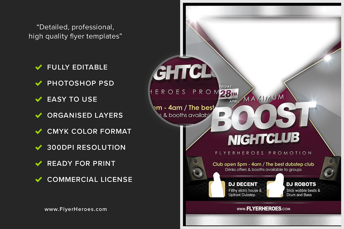 Maximum Boost Flyer Template, a Flyer Template by FlyerHeroes