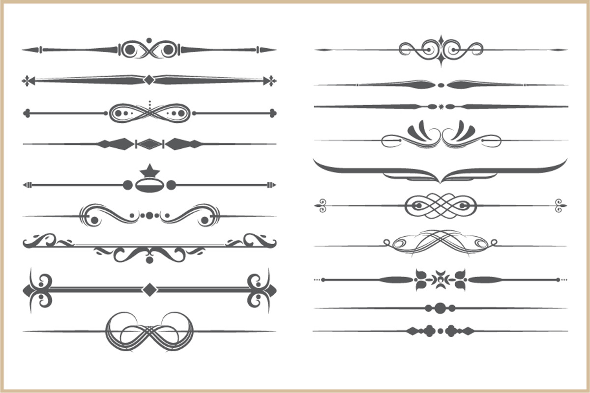 Heraldic element collection, a Decorative Illustration by MaximGertsen (Photo 6 of 6)