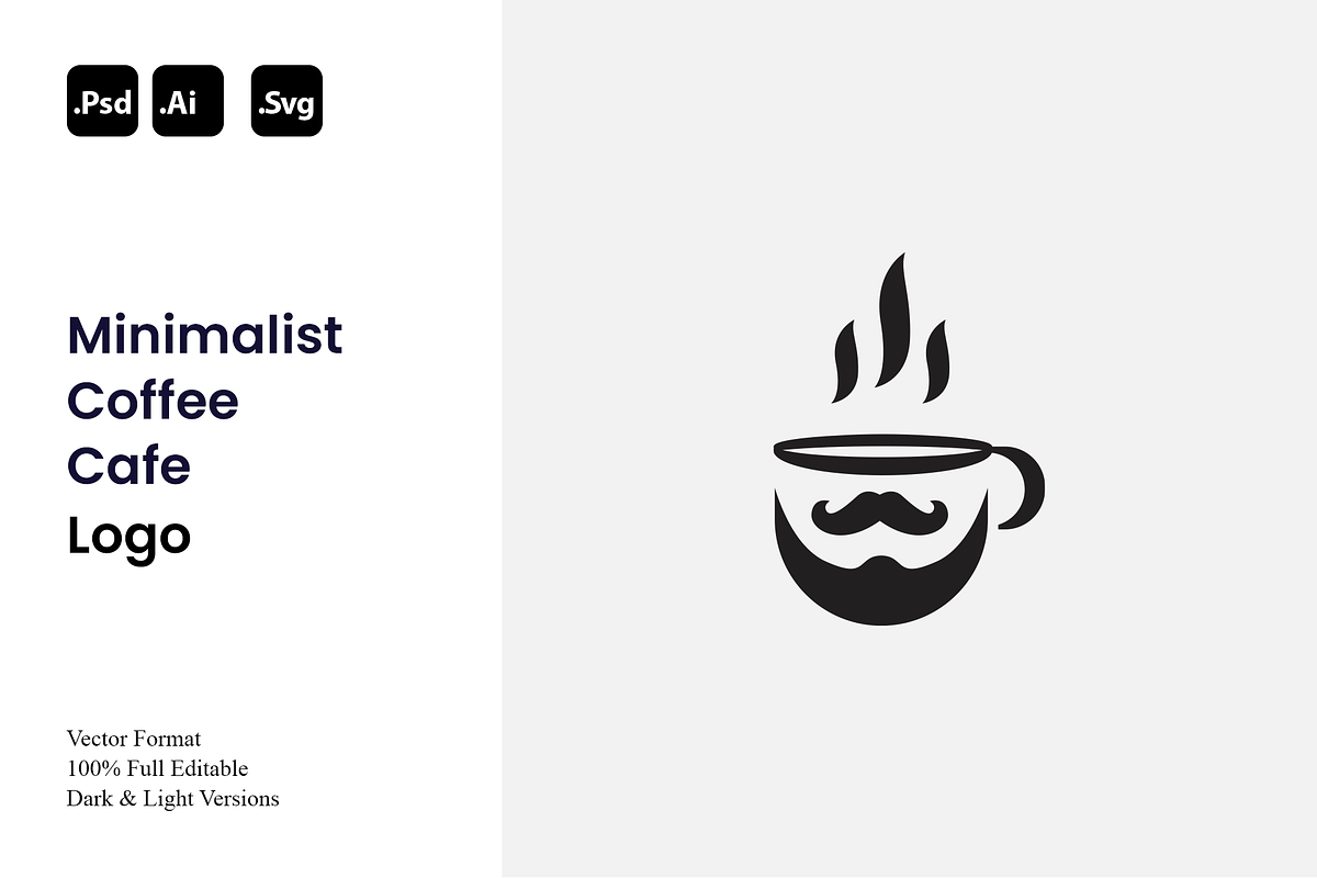 Minimalist Coffee Cafe Logo, a Branding & Logo Template by Luxury Logos (Photo 1 of 4)