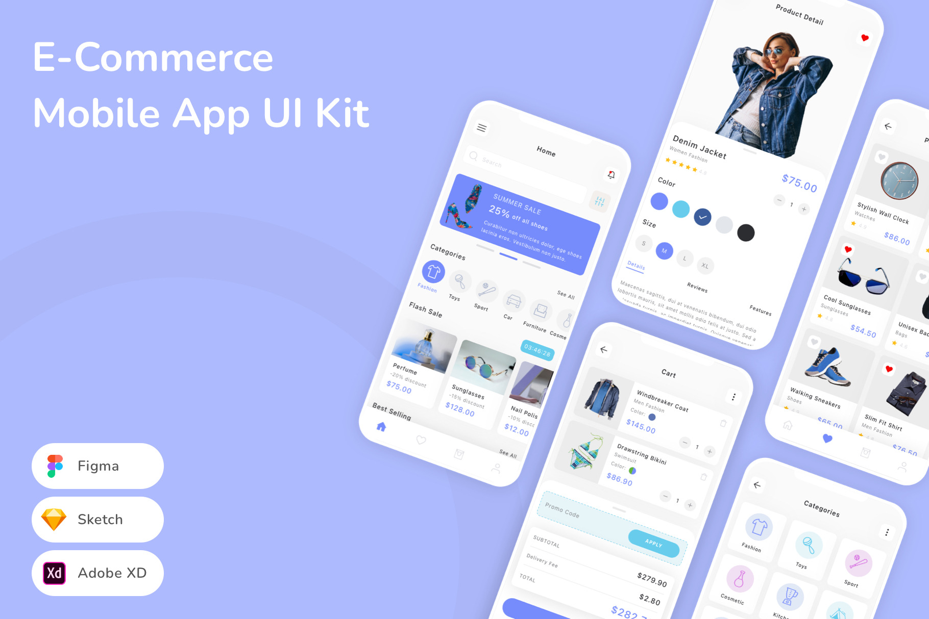 E-Commerce Mobile App UI Kit, an UI Kit Template by Betush