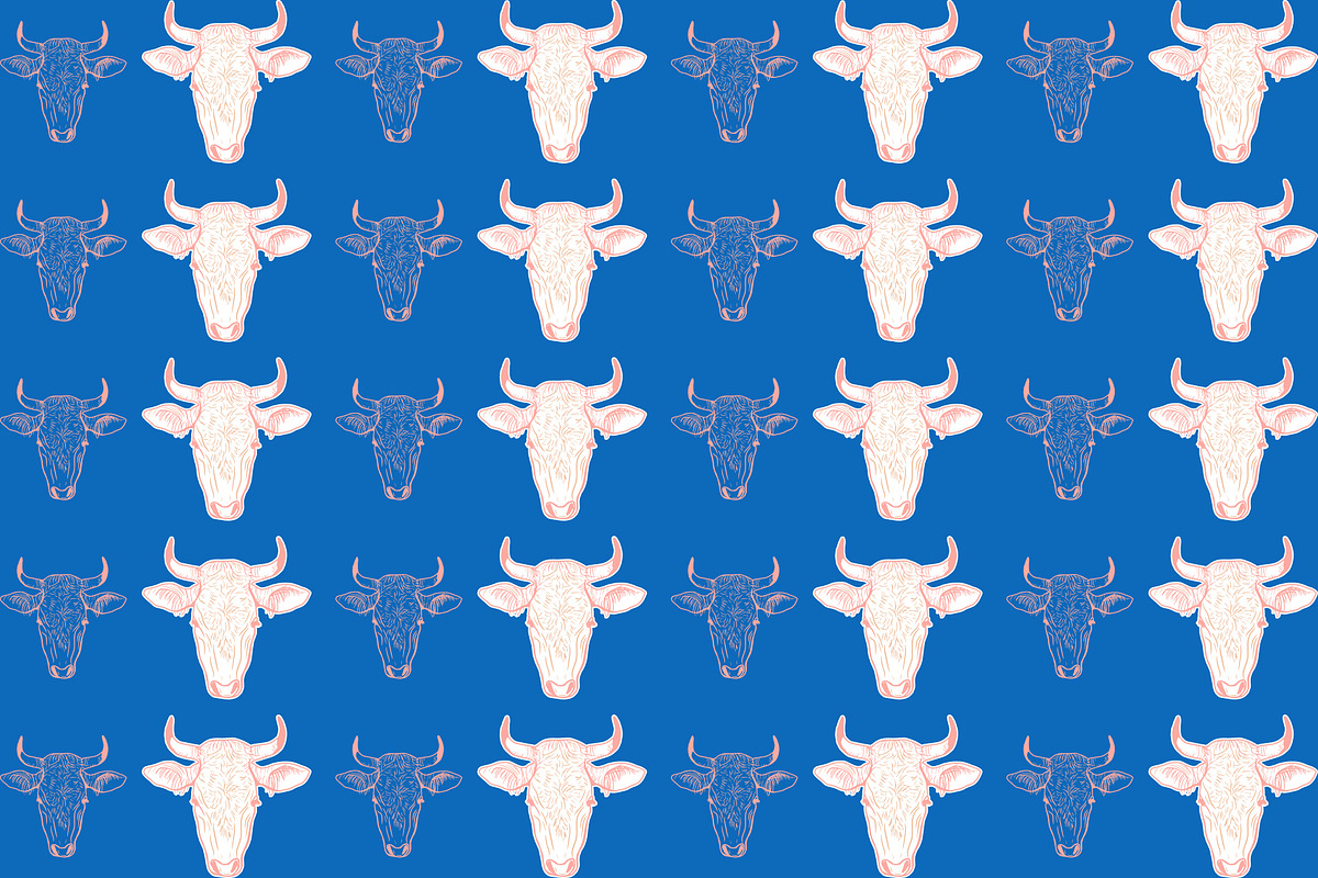 Vector Bovine Graphics, an Animal Illustration by Dorey Kronick Art&Design (Photo 17 of 19)