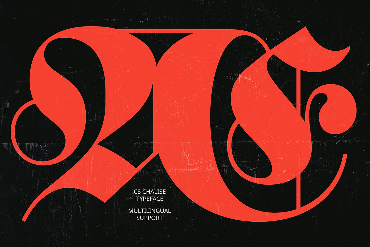 CS Chalise – Blackletter Font, a Blackletter Font by Craft Supply Co. (Photo 5 of 8)