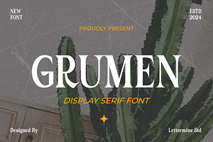 Grumen - Display Serif