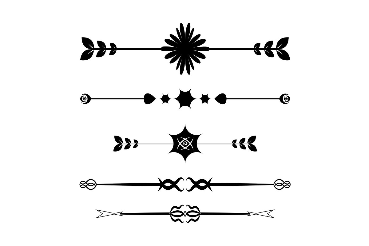 Geometric Lines Divider Designs, a Marketing Template by Photoshop Action (Photo 9 of 13)