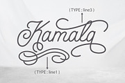 Kamala - Script Font, a Script Font by Densu Creative (Thumbnail 9 of 9)