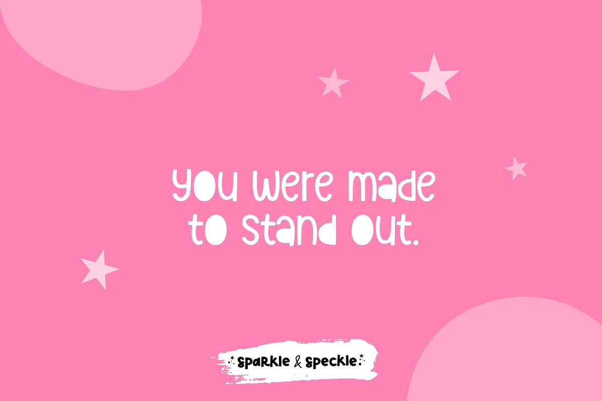 Magic Dust Playful Display Font, a Sans Serif Font by Sparkle & Speckle (Photo 4 of 6)