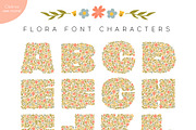 Flora Color Display Font, a Font by On the Mark Designs (Thumbnail 2 of 8)