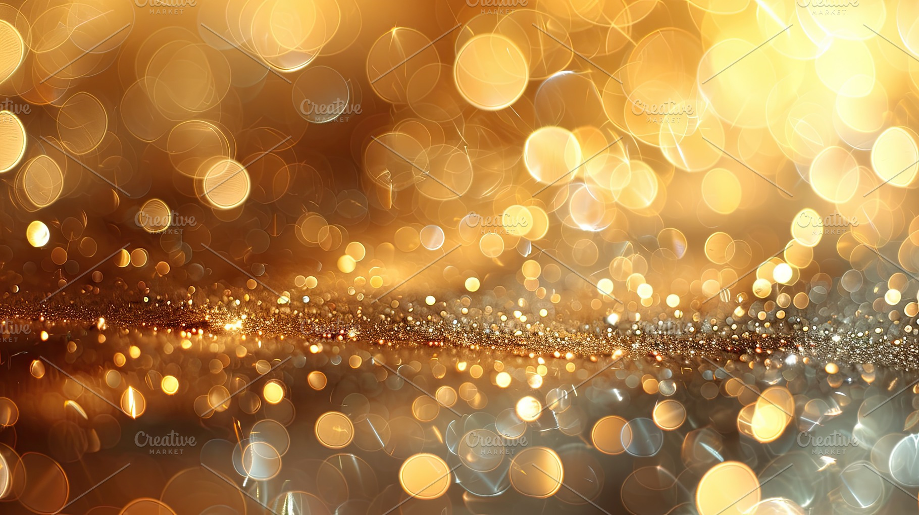 Golden glitter and bokeh lights in festive abstract background c, a Background Photo by José Manuel Gelpi