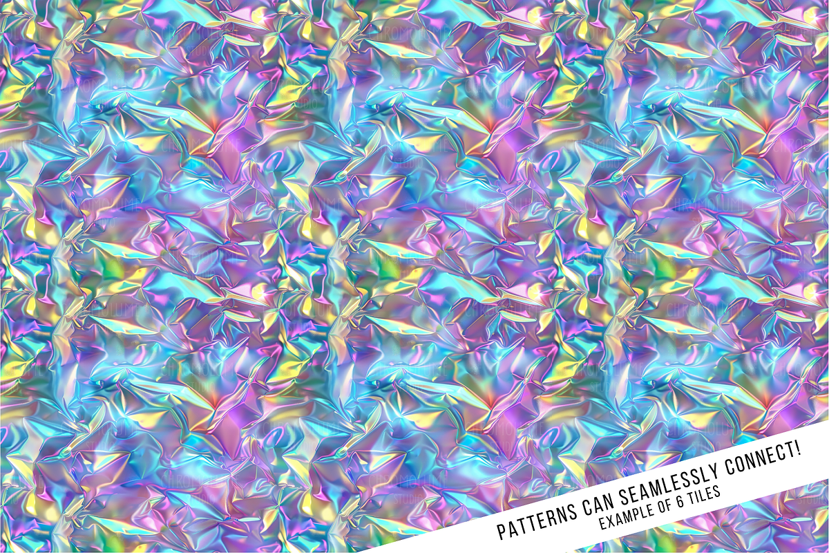 Holographic Foil Digital Paper, a Pattern Graphic by Chromolume Studio (Photo 19 of 28)