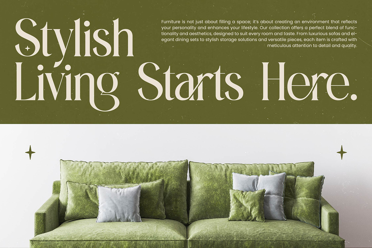 Eternalo Bold Luxury Modern Serif, a Serif Font by timelesstype.co (Photo 2 of 20)