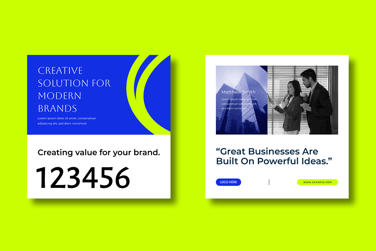 Modern Corporate Social Media Post, a Social Media Template by MightyDesign (Photo 3 of 8)