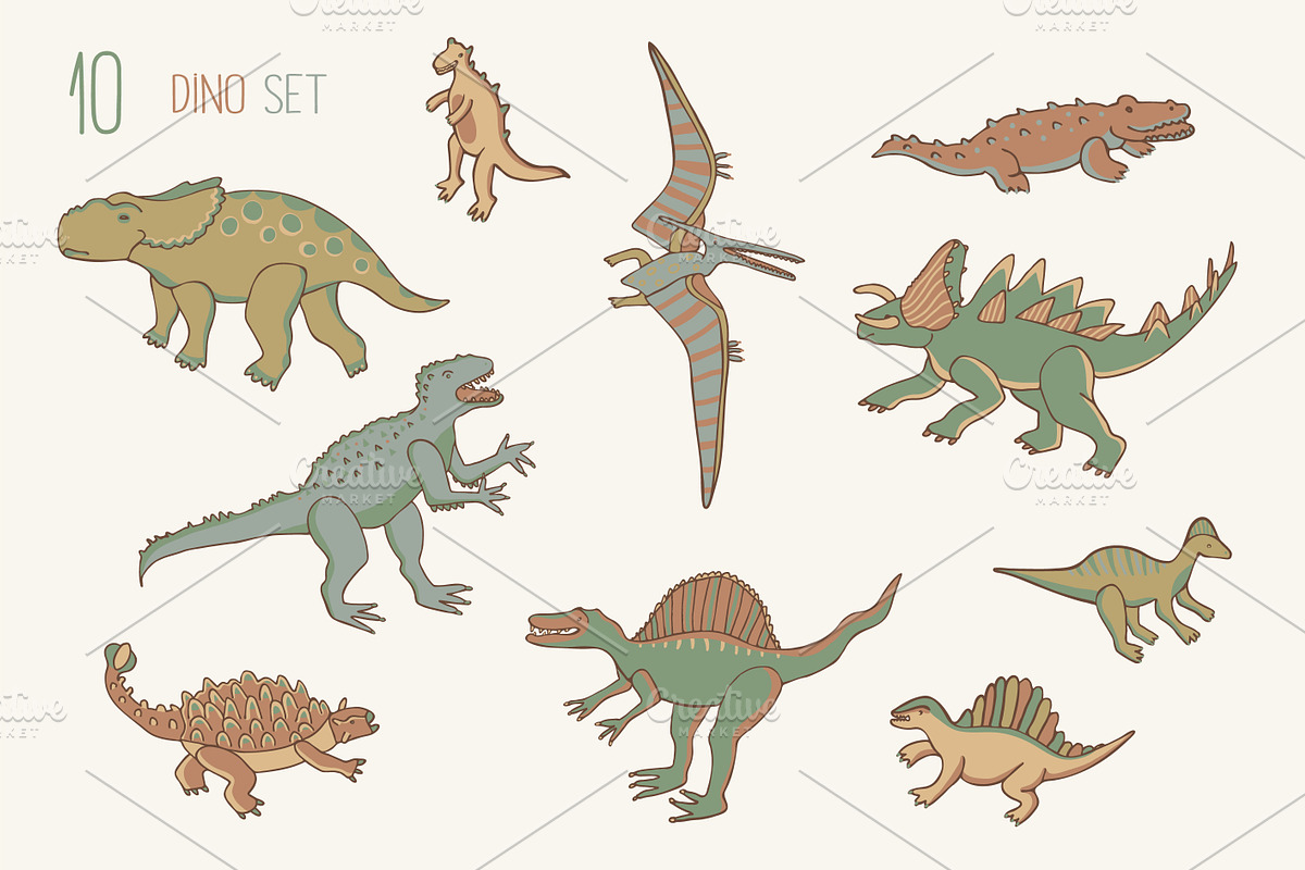 Dinosaur adventure, a Pattern Graphic by GooseFrol (Photo 3 of 8)
