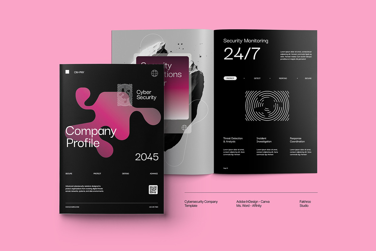 Cybersecurity Company Profile - CYBE, a Brochure Template by fakhroo (Photo 11 of 13)