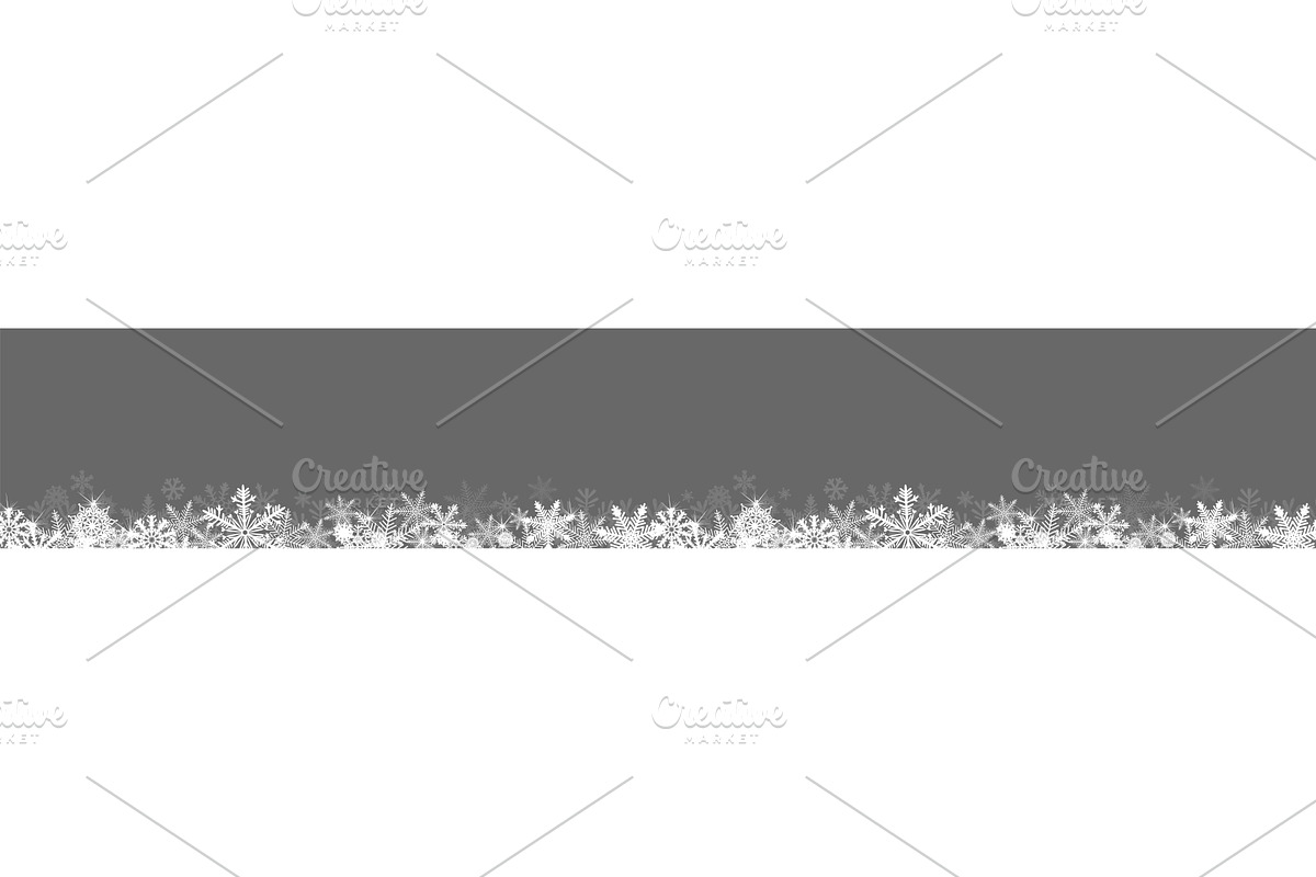 Seamless snowflake line pattern, an Illustration by Nenahliadava Design