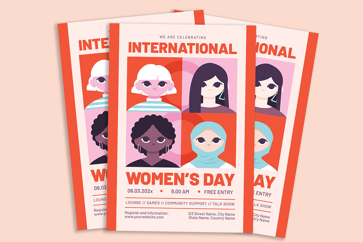 Women's Day Celebration Flyer, a Flyer Template by Gumico Studio. (Photo 3 of 3)