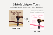 Luxury Hair Instagram Templates, a Social Media Template by Anna Design Studio (Thumbnail 6 of 9)
