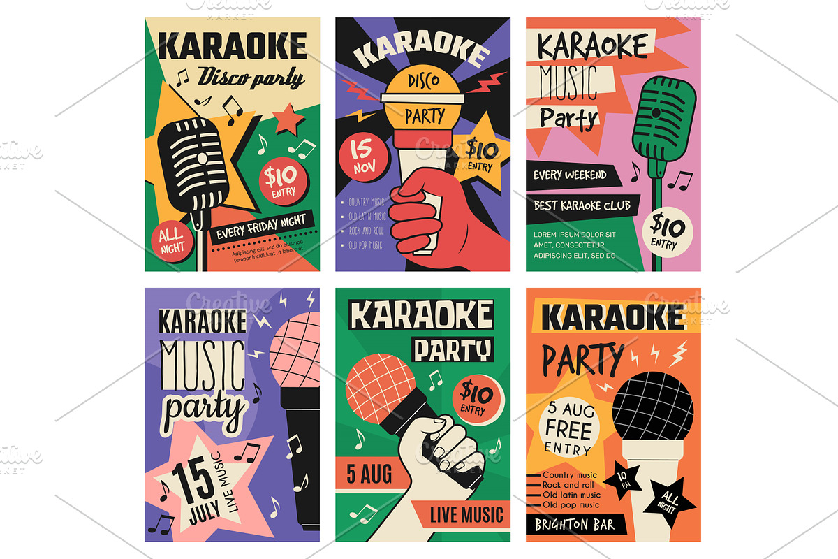 Karaoke placard. Music poster with, a Graphic by Onyx