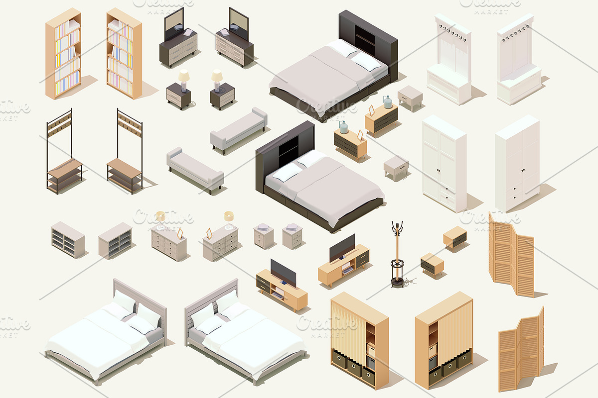 Vector home furniture and equipment, an Object Graphic by tele52 (Photo 5 of 12)