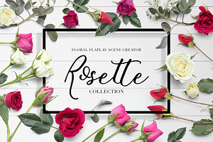 Floral Flatlay Scene Creator Rosette