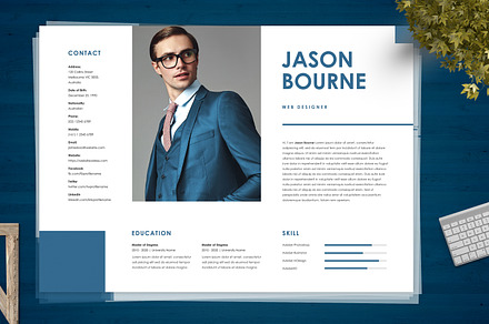 Resume CV Template 04, a Resume Template by Boostock